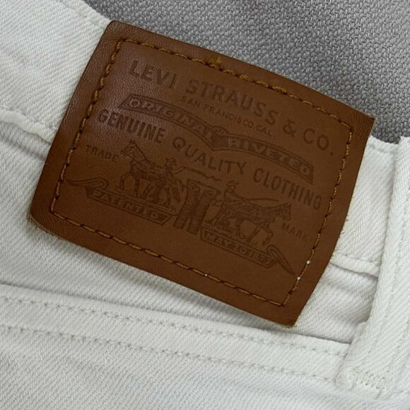 Levi’s Premium Ribcage Straight Ankle Off White Non-Stretch Button-Fly – US 27 - Picture 12 of 12
